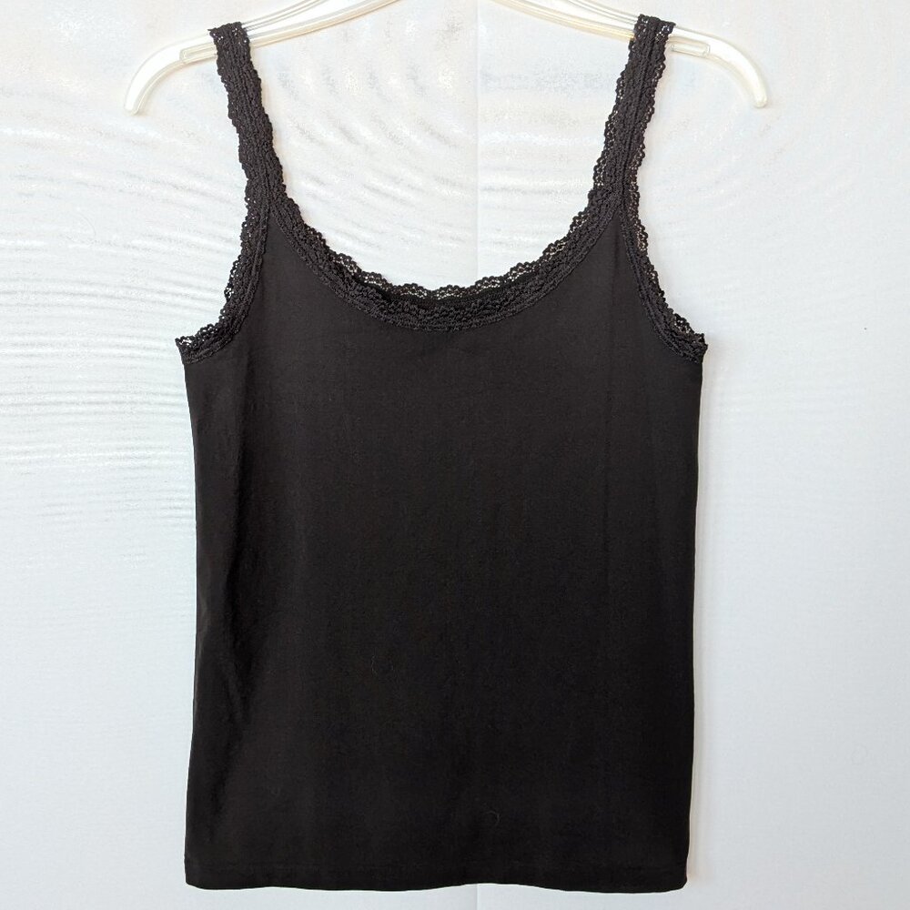 3/$15** The Limited Dark Brown Lace Trim Cami